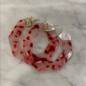 bauble bar red hoops